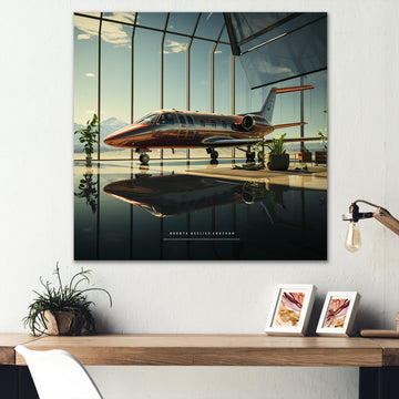 Jet Plane Matrix Showcase - Plane Canvas Wall Art
